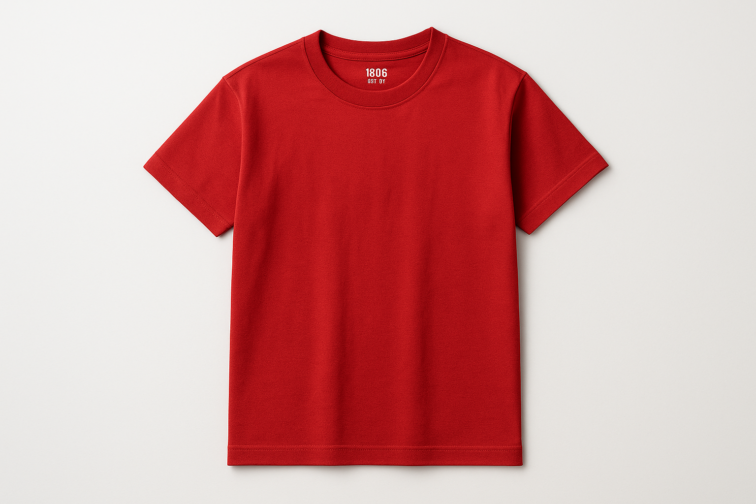 create 180G cotton t shirt in red 2048 x 2048 