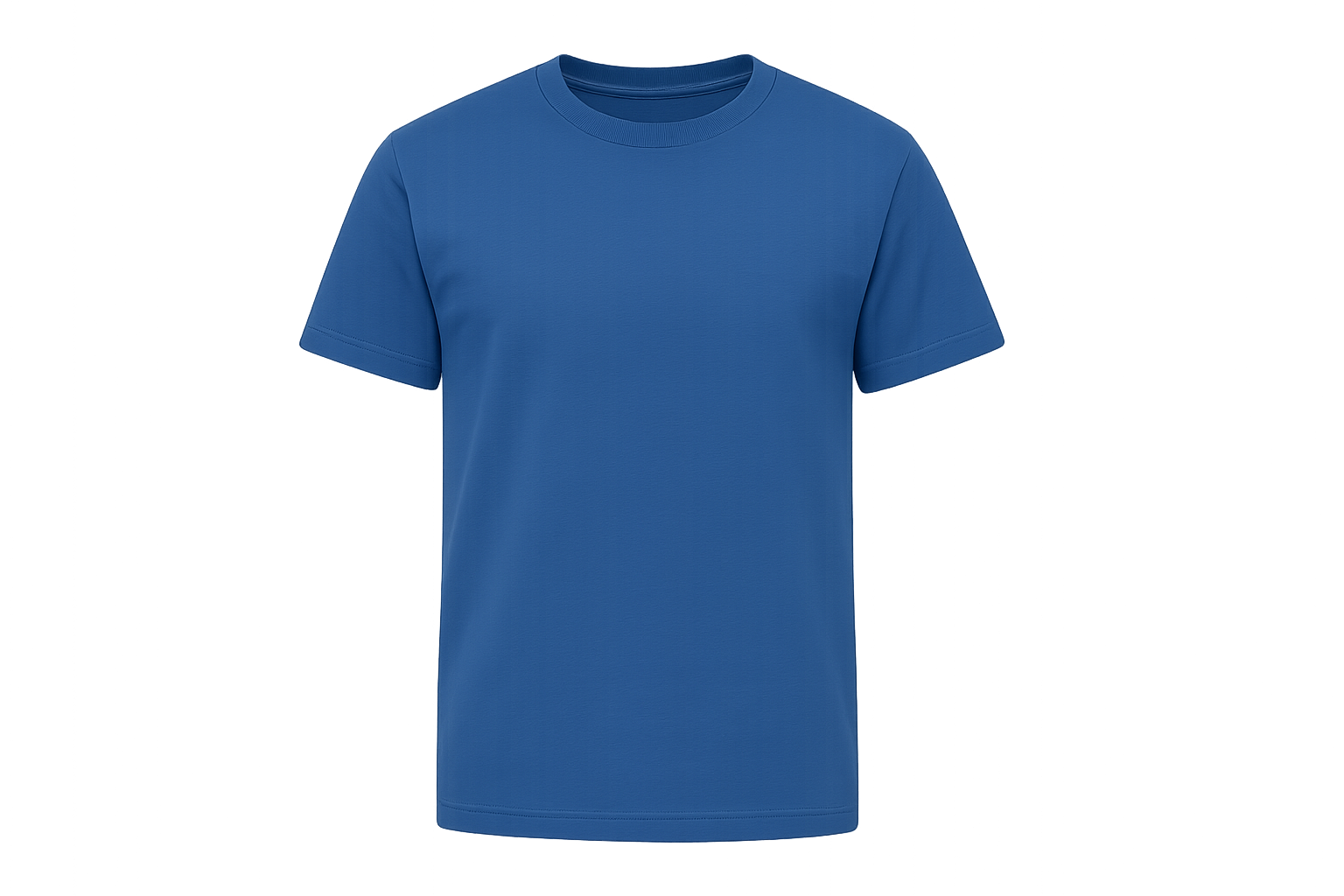 create Classic 180g Cotton T-Shirt color code #1465b1 no background 2048 x 2048