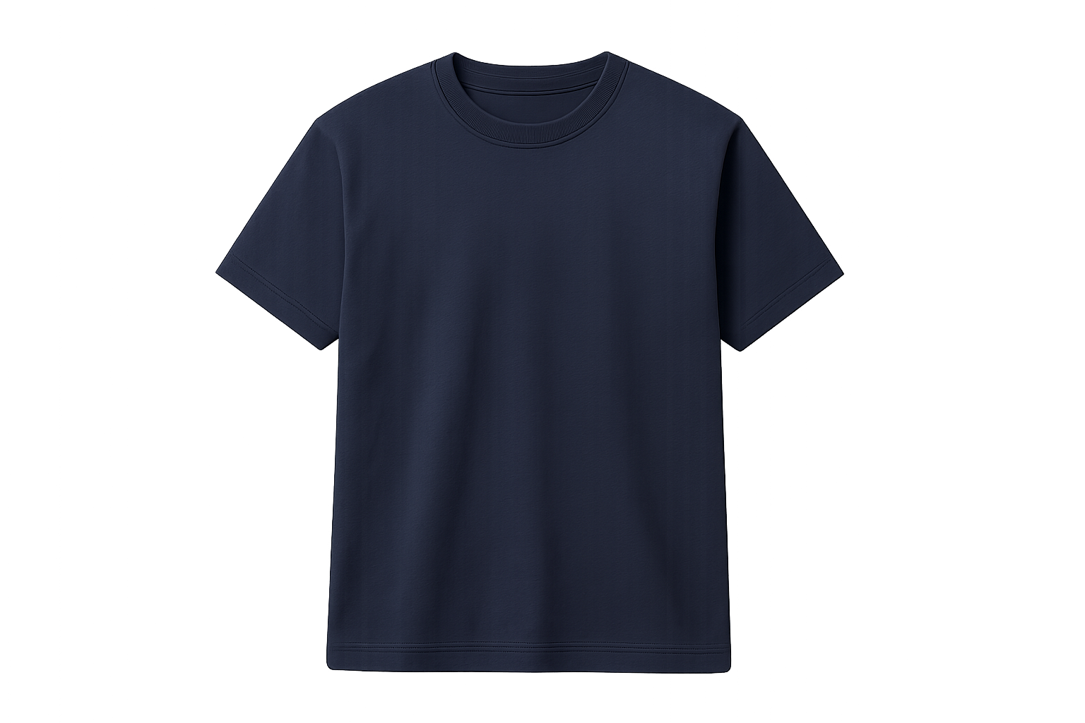 create Classic 180g Cotton T-Shirt color code #1f1a3a no background 2048 x 2048