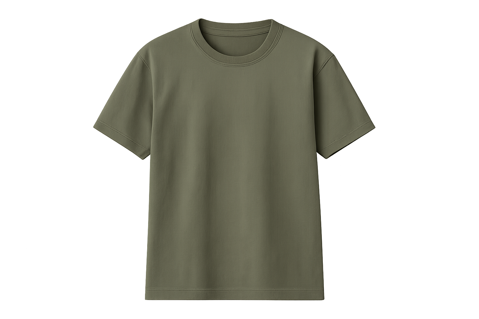 create Classic 180g Cotton T-Shirt color code #5a6753 no background 2048 x 2048
