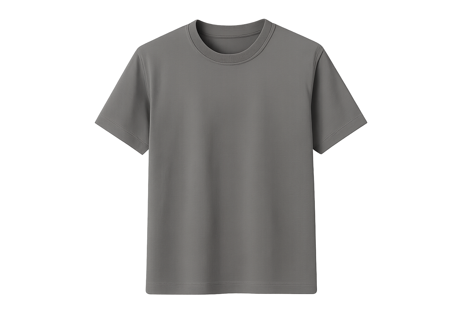 create Classic 180g Cotton T-Shirt color code #858b8c no background 2048 x 2048
