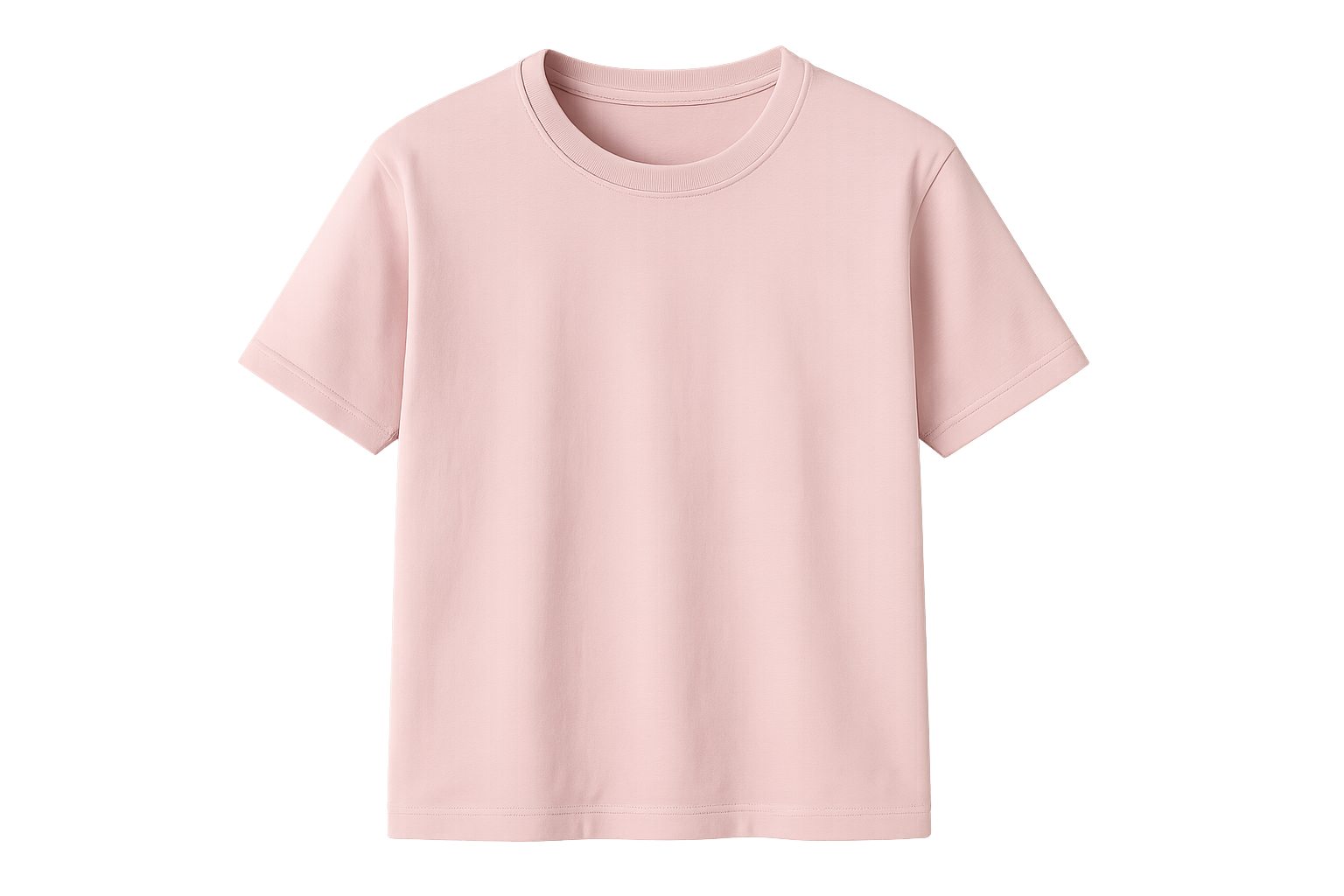 create Classic 180g Cotton T-Shirt color code #fbd0d9 no background 2048 x 2048