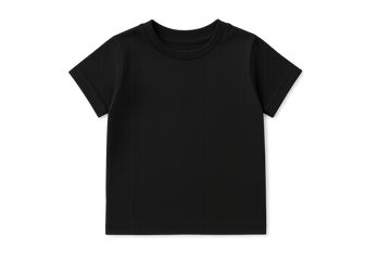 create Kids 180g Cotton T-Shirt black no background 2048x2048